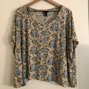 Blue Floral Shirt